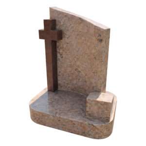 SD013B granite tombstone with cross