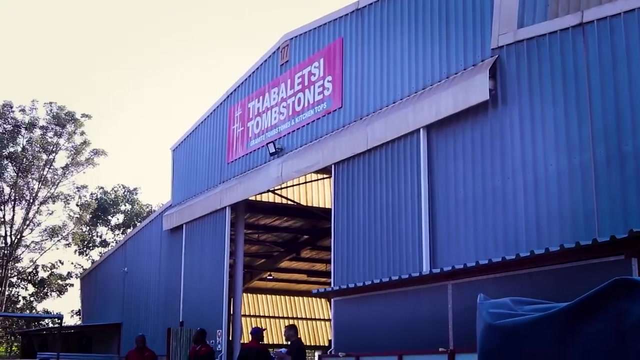Thabaletsi Tombstones factory building exterior in Nkowankowa
